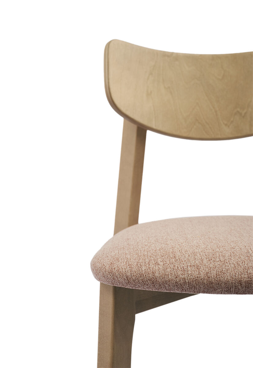 Комплект из двух стульев Вега с мягким сиденьем, Дуб/Caramel