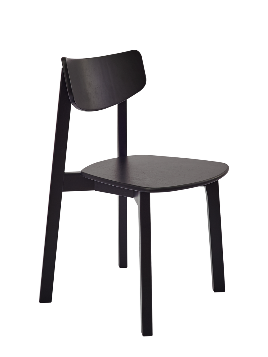 Комплект из двух стульев Вега с жестким сиденьем Черный