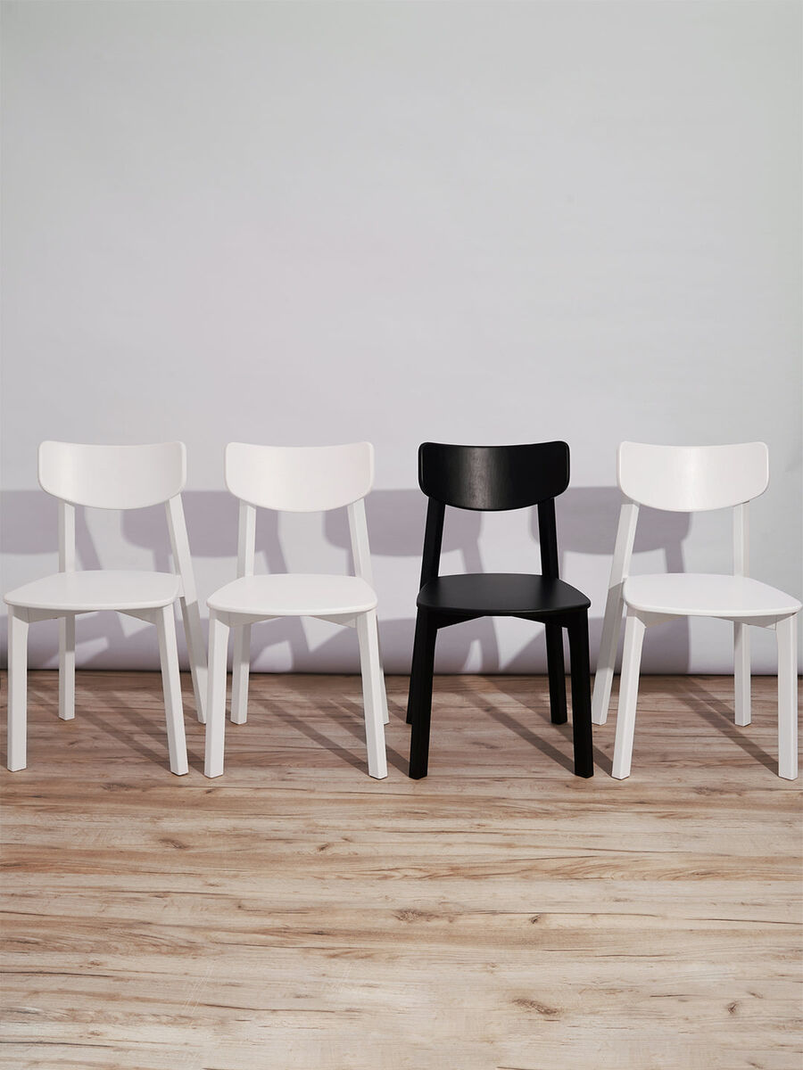 Комплект из двух стульев Вега с жестким сиденьем белый