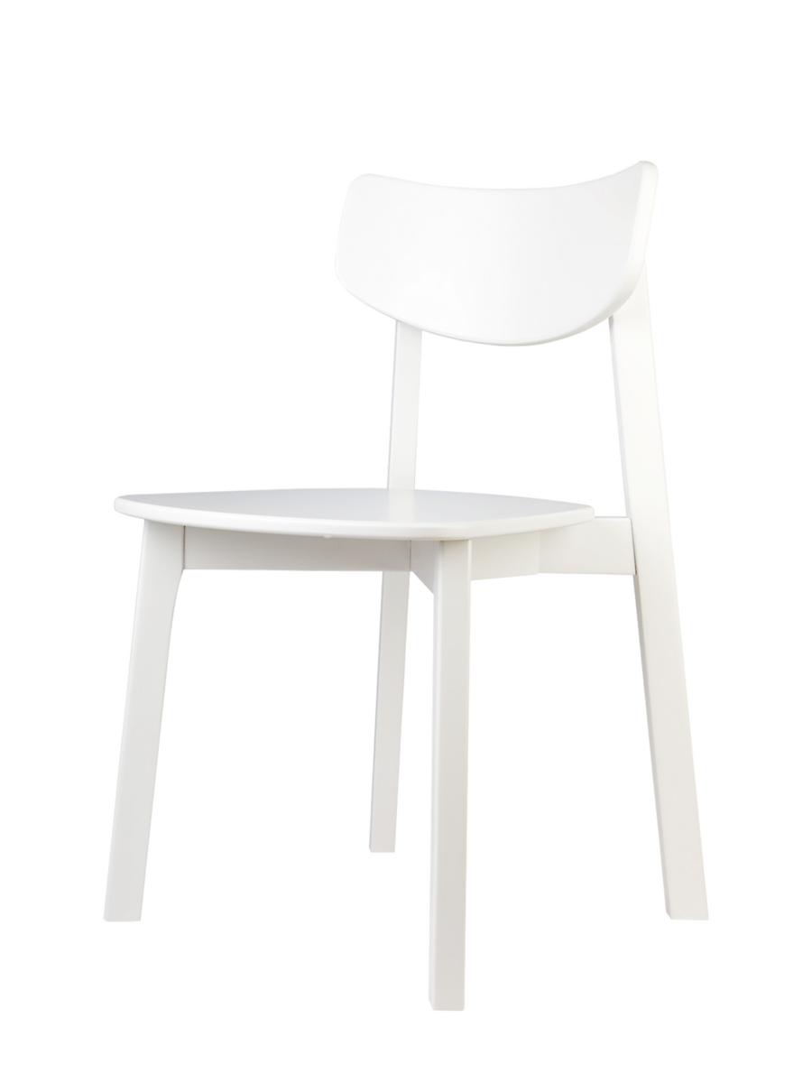Комплект из двух стульев Вега с жестким сиденьем, белый